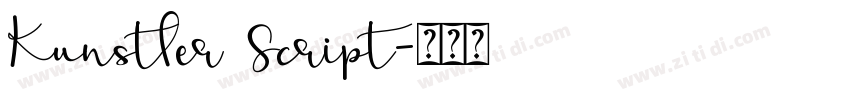 Kunstler Script字体转换
